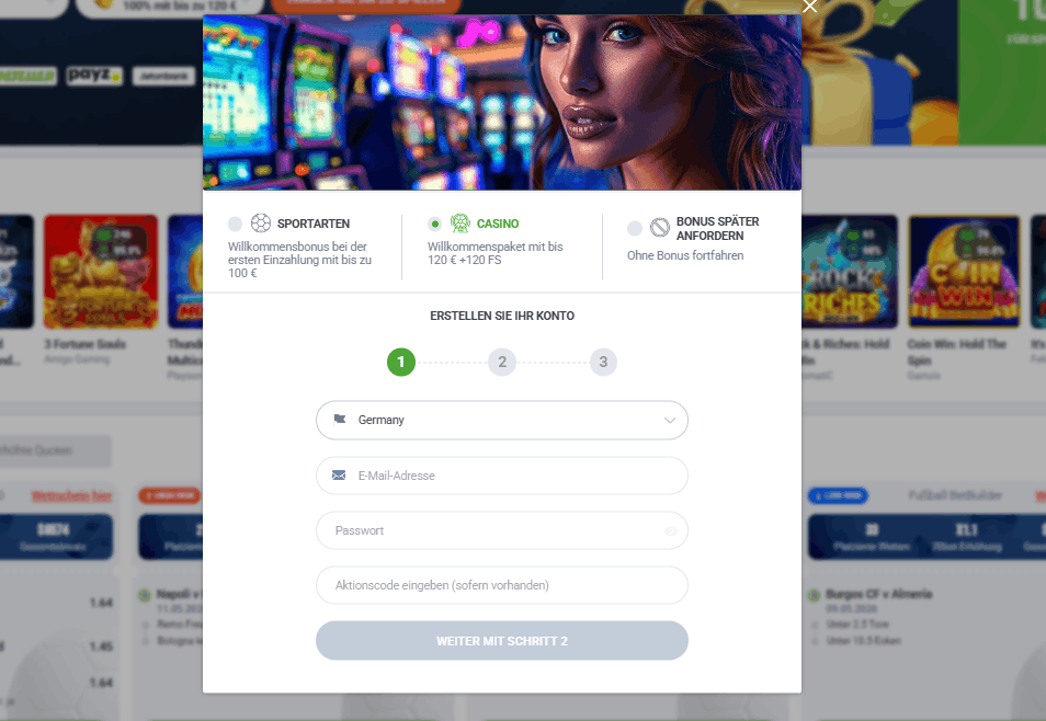 Como Registar-se no 20bet Casino – Passo a Passo