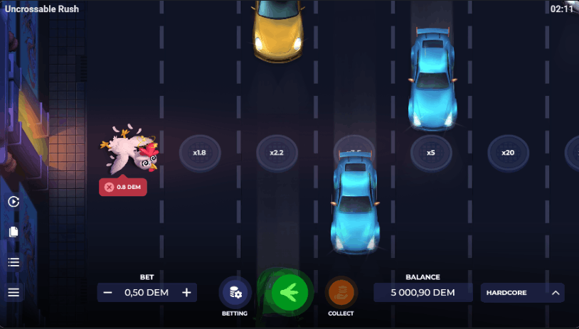 Uncrossable Rush – Análise Caçador de Bónus